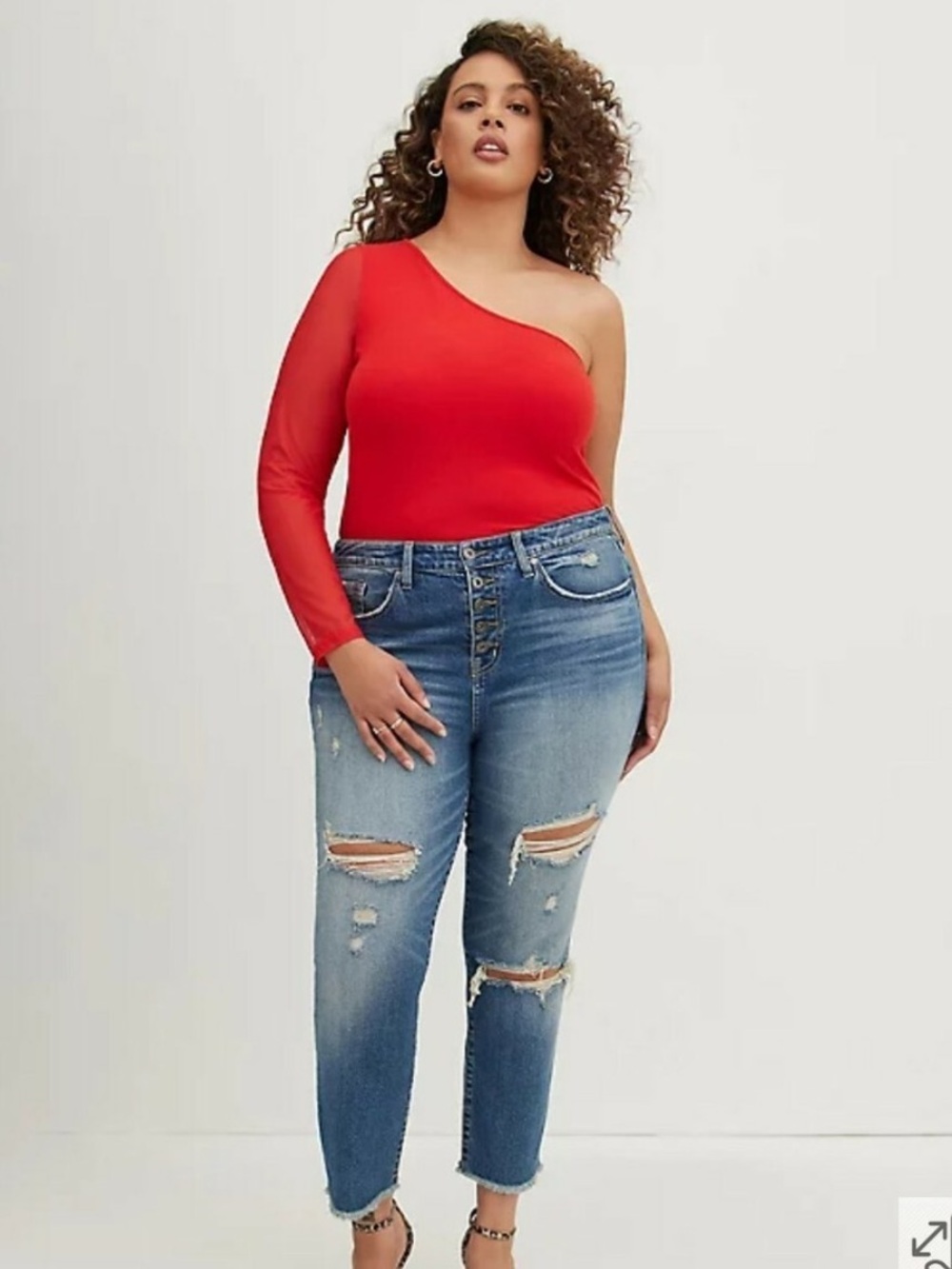 torrid Bright Red Knit Top
